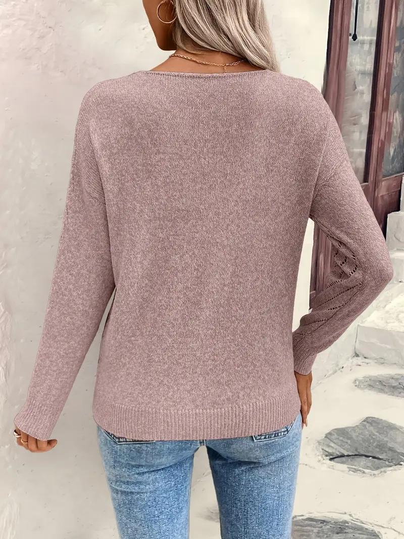 Women's V-Neck Knit Sweater