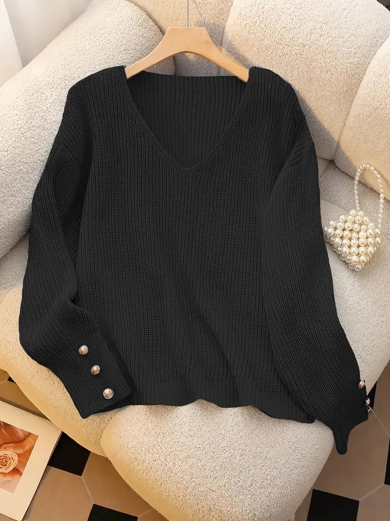 Timeless V-Neck Knit Sweater