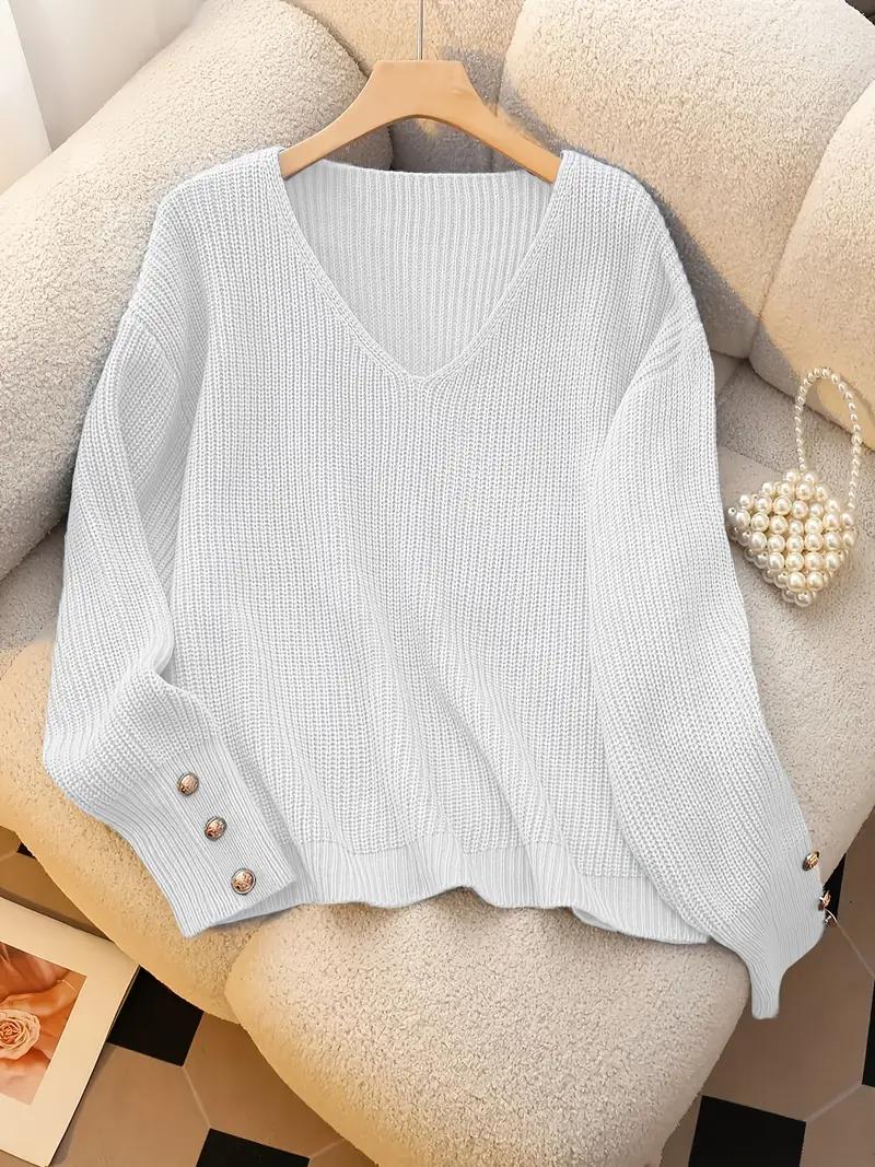 Timeless V-Neck Knit Sweater