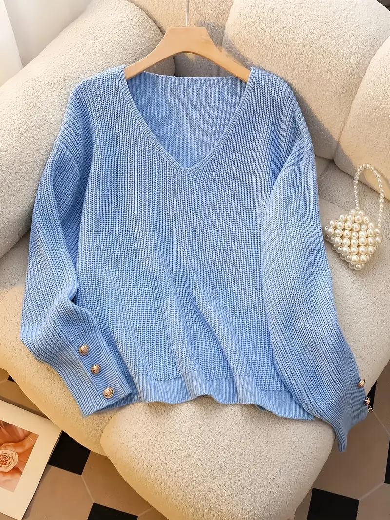 Timeless V-Neck Knit Sweater