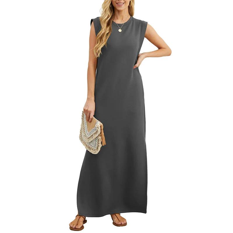 Split Hem Casual Dress