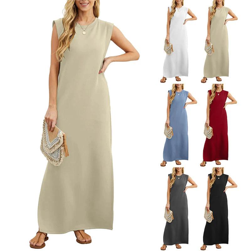 Split Hem Casual Dress