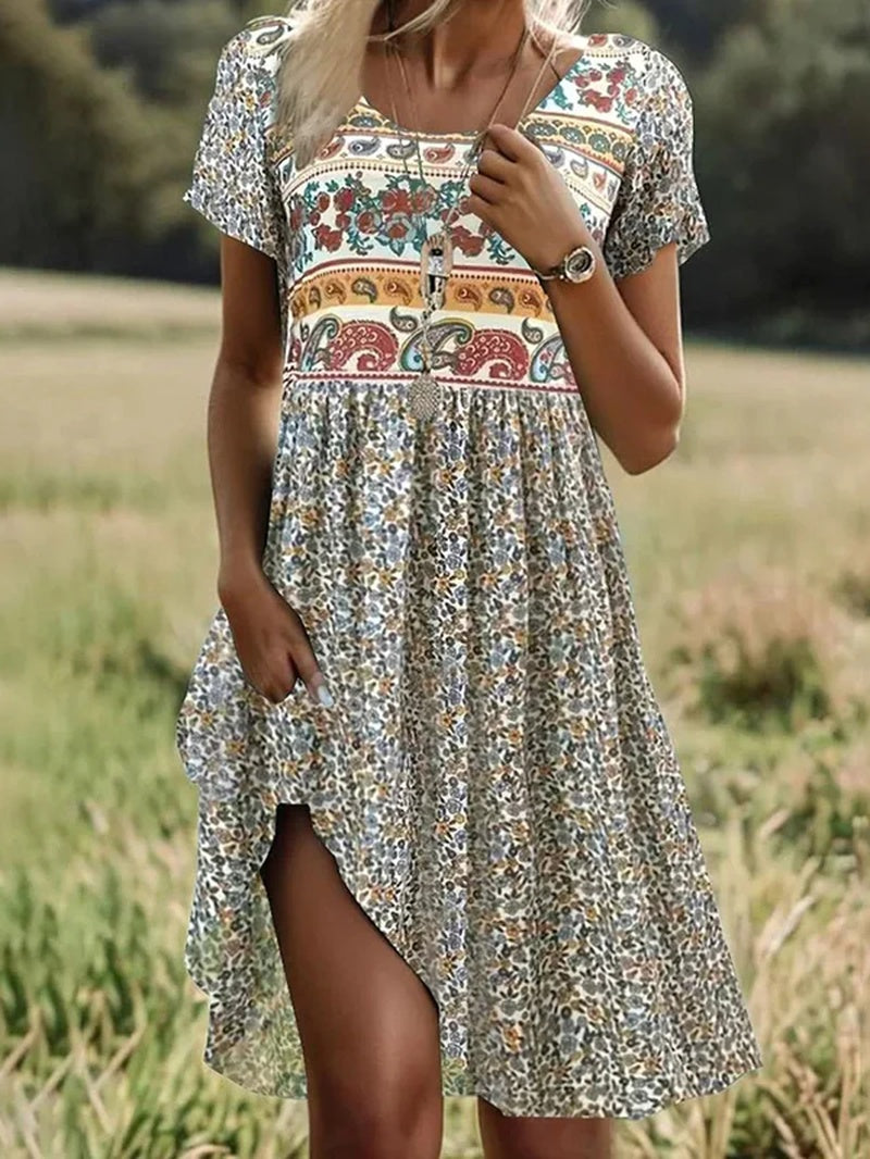 Floral A-Line Dress