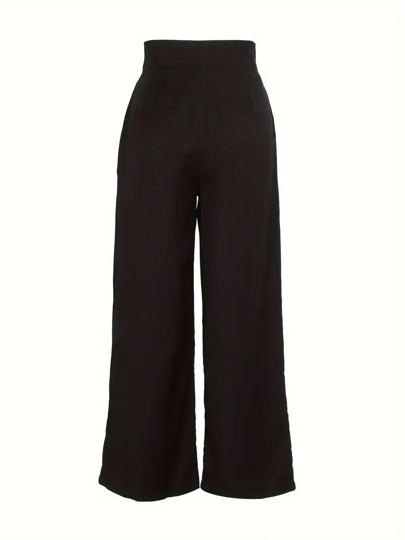 Chic Pleated Wide-Leg Pants