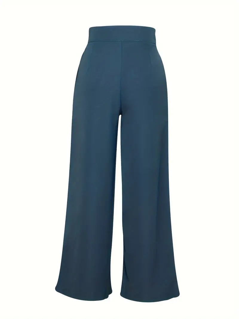 Chic Pleated Wide-Leg Pants