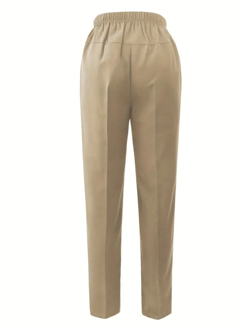 Elegant Tapered-Leg Pants