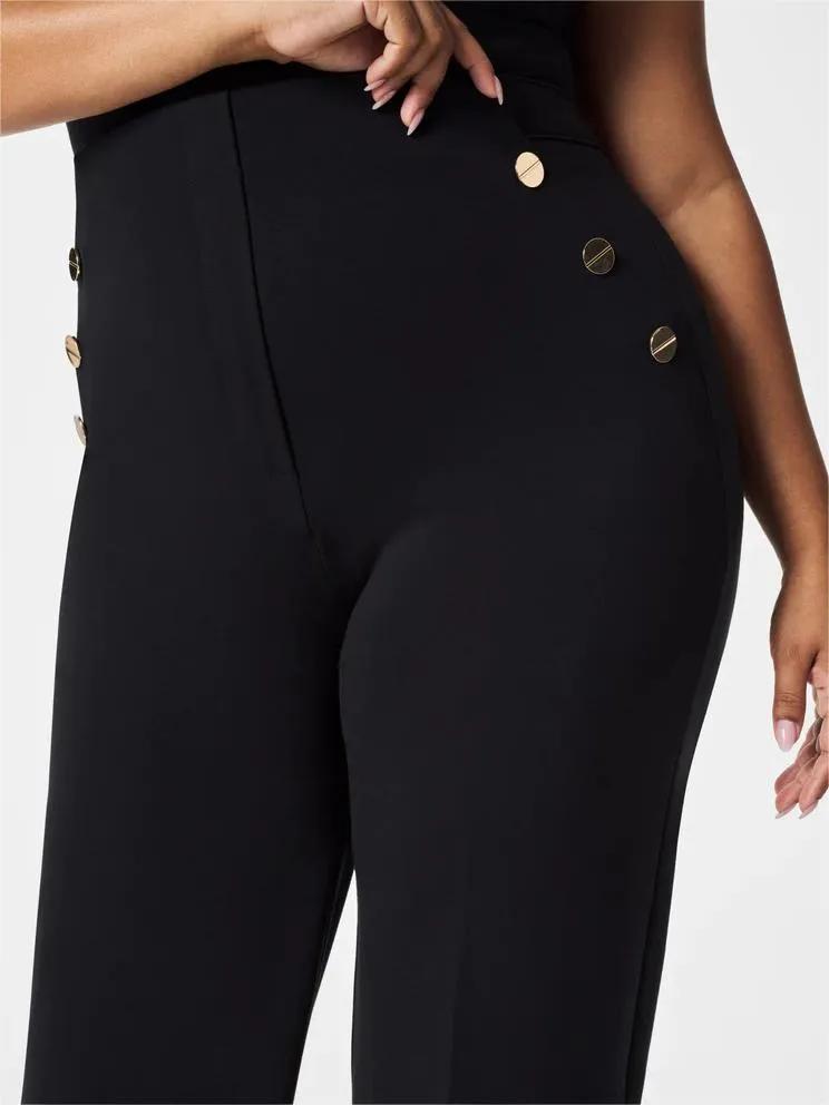 Wide-Leg Control Trousers