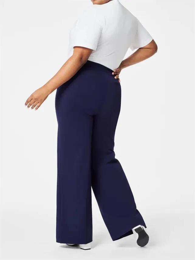 Wide-Leg Control Trousers