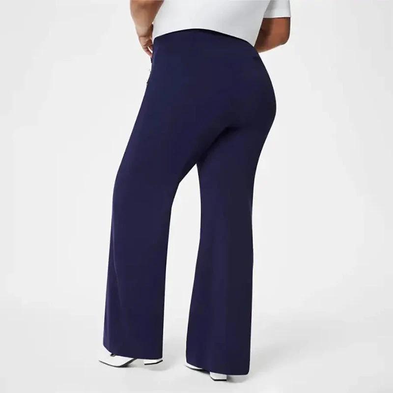 Wide-Leg Control Trousers