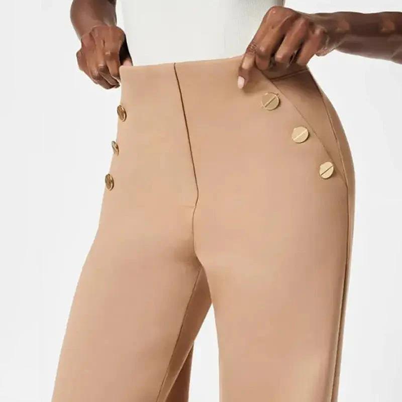 Wide-Leg Control Trousers