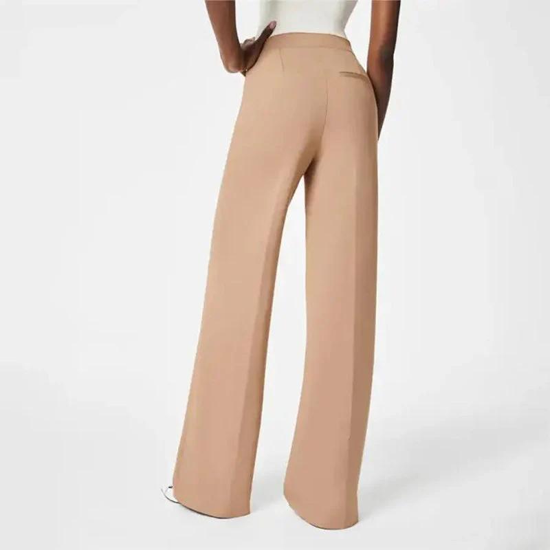 Wide-Leg Control Trousers