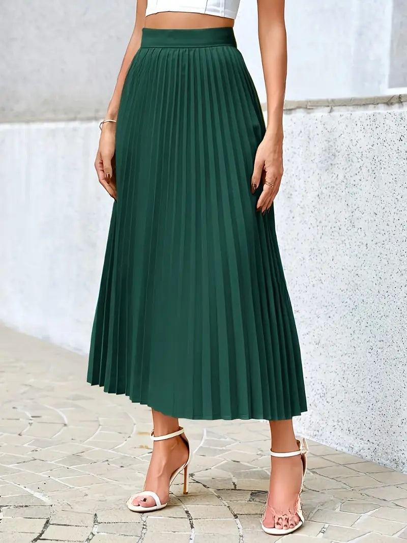 Elegant Draped Maxi Skirt