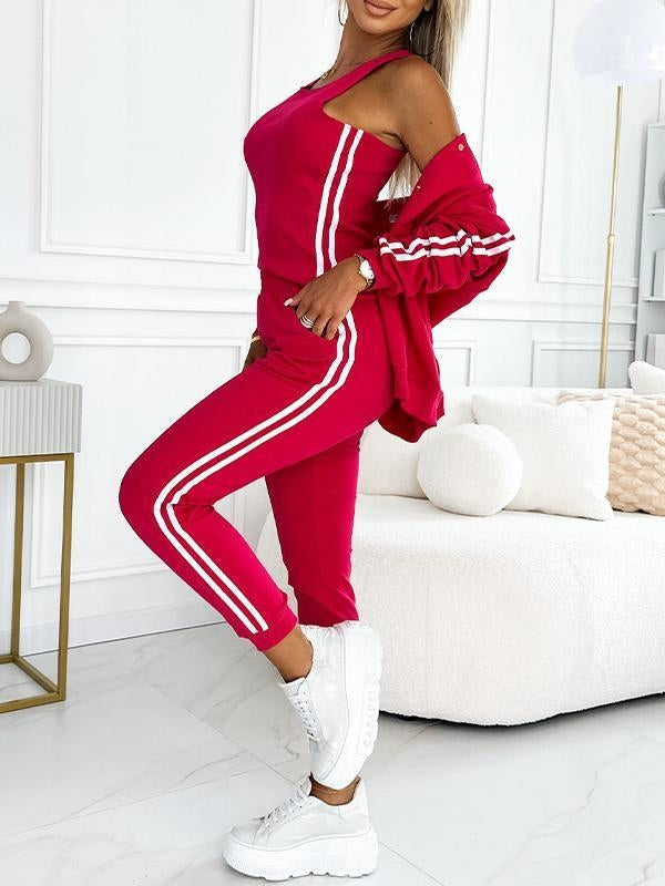 Striped 3-Piece Women's Baseball Set