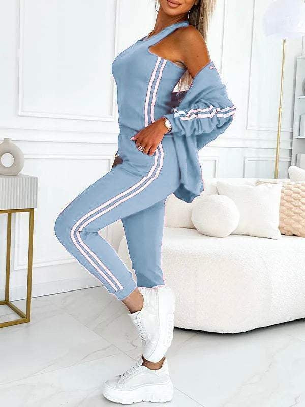 Striped 3-Piece Women's Baseball Set