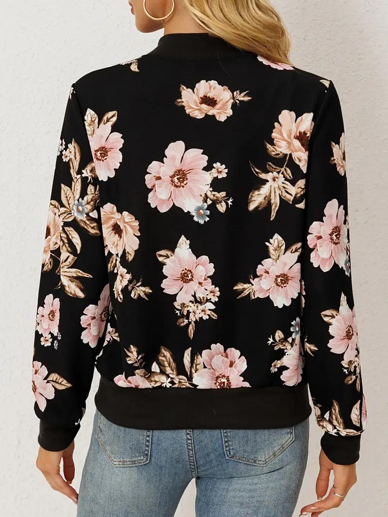 Floral Zip-Up Jacket