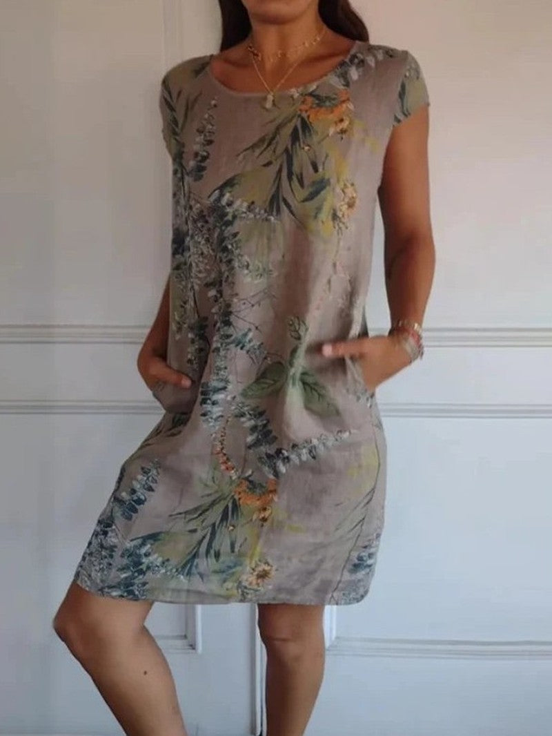 Botanical Print Dress