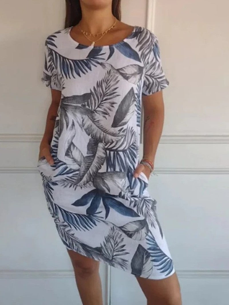 Botanical Print Dress