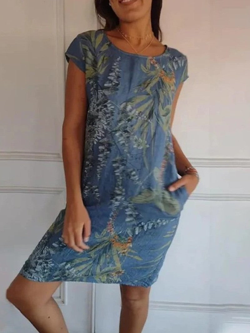 Botanical Print Dress